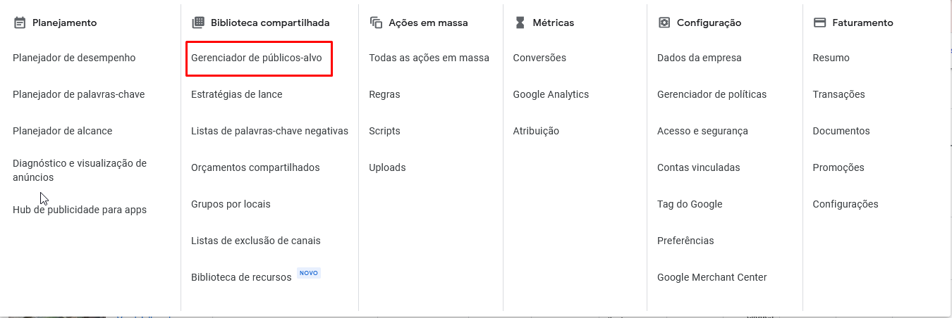 como criar remarketing no google ads