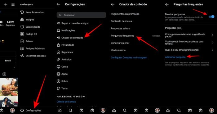 Perguntas frequentes no Instagram pode ser usado para “respostas automáticas”